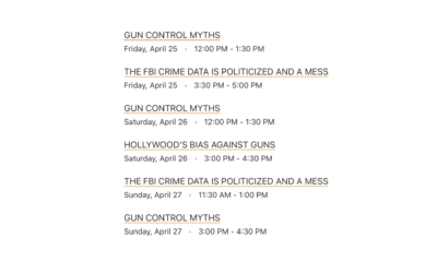 Upcoming Talks at the Atlanta NRA Convention from April 25th to 27th